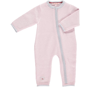 Merino Zip-Up Baby Daysuit - Petal - Scarlet Ribbon Merino