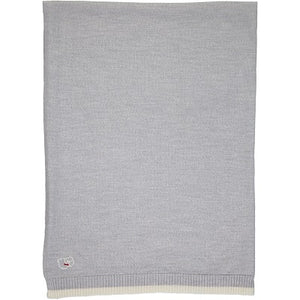 Merino Knitted Lightweight Baby Blanket - Mist - Scarlet Ribbon Merino