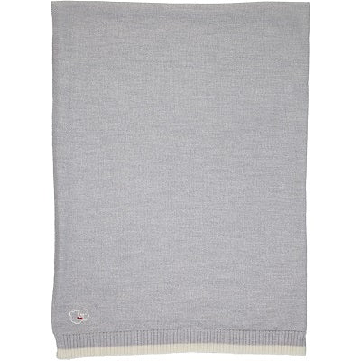 Merino Knitted Lightweight Baby Blanket - Mist - Scarlet Ribbon Merino