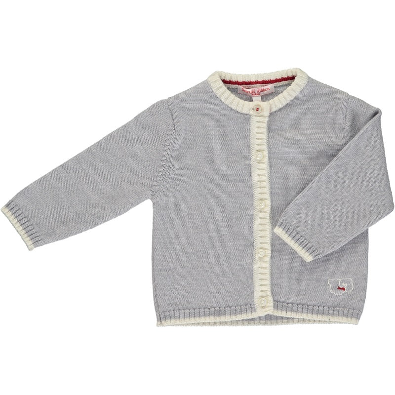 Merino Baby Cardigan & Leggings Set - Mist - Scarlet Ribbon Merino
